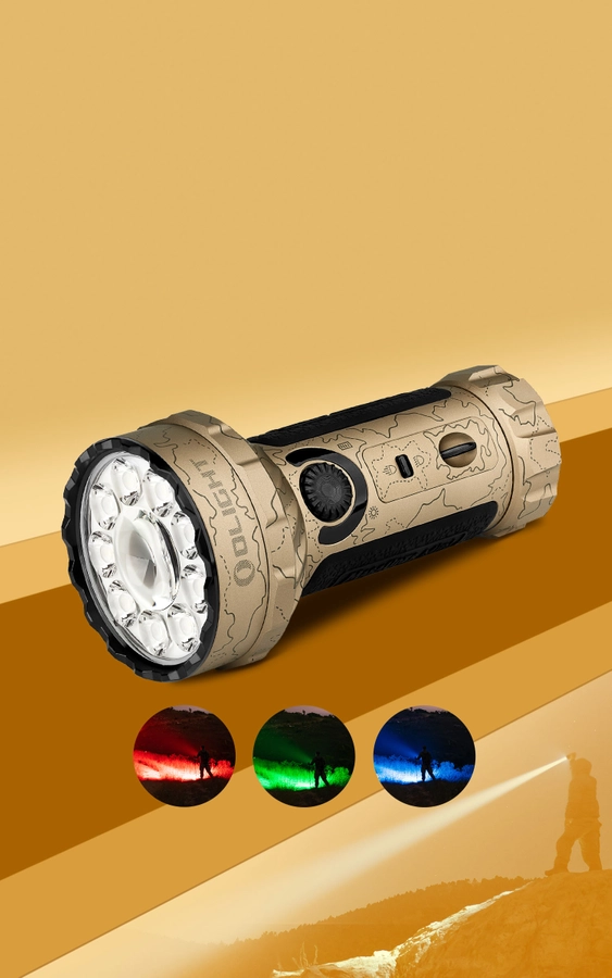 Linterna con luz de foco / inundación y RGB Olight Marauder mini