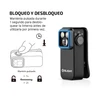 Olight OCLIP PRO negra de perfil con detalles azules para iluminación de seguridad y transporte diario