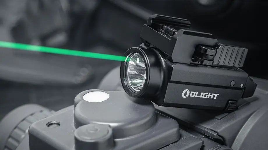 Baldr S, la mejor linterna potente para pistola con láser verde