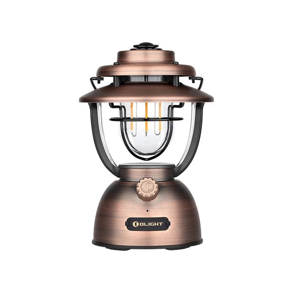 Linterna Olight Olantern Classic 2 Pro de cobre vintage con conectividad Bluetooth para camping al aire libre e iluminación del hogar