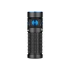 Olight Baton 4 negro, linterna compacta con agarre texturizado y botón azul para uso diario