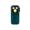 Olight Oclip Pro S azul-verde con luces LED de alta potencia para iluminación portátil y uso en exteriores.