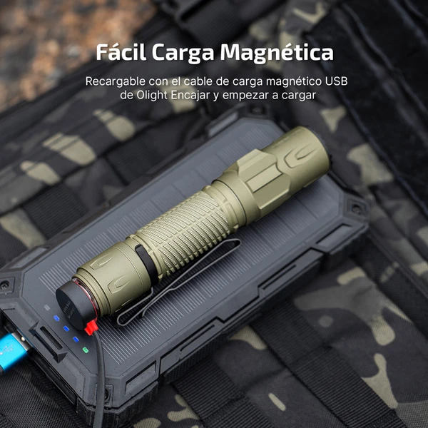 Warrior Ultra Linterna Táctica 2500 Lúmenes de Alta Durabilidad