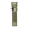 Linterna verde Olight Seeker Ultra vista lateral con puerto USB-C abierto y agarre antideslizante para outdoor