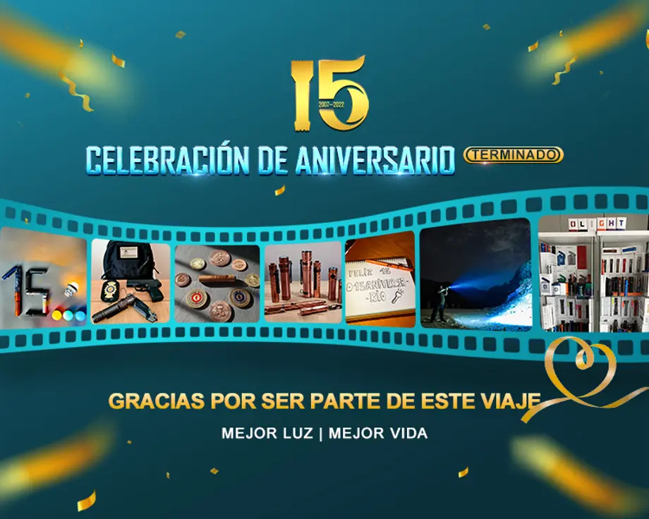 Recapitulación de La Celebración del 15º Aniversario de Olight España