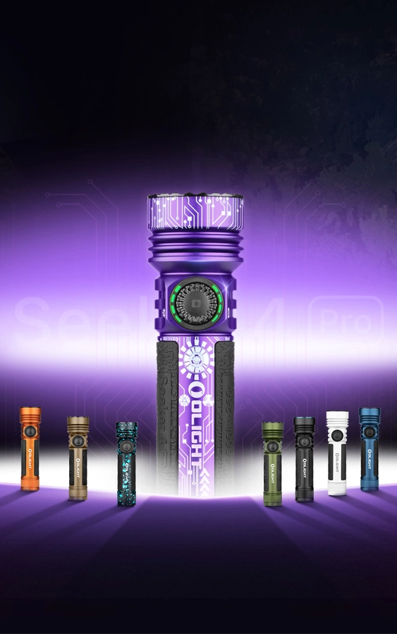 Seeker 4 Pro linterna potente 4600 lúmenes 260 m doble carga funda