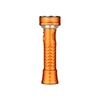 Linterna LED recargable Prowess naranja con textura antideslizante para exteriores y camping