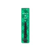 Linterna Arkfeld Pro Edición Navidad verde con clip negro, patrón a cuadros.