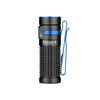 Olight Baton 4 negro y azul con clip, vista frontal, para iluminación diaria y exterior