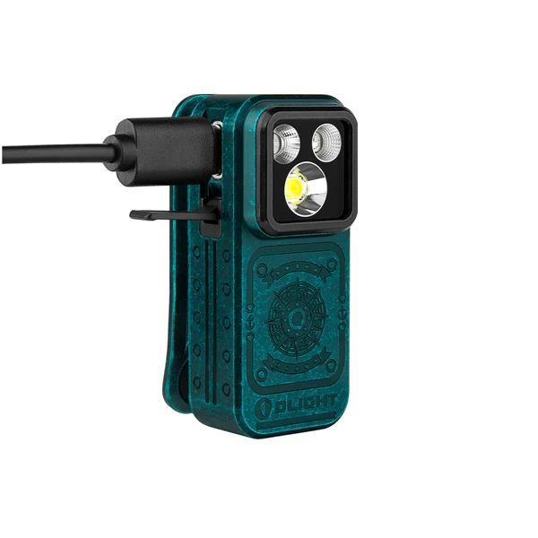 Oclip Pro S Linterna Clip Recargable 600lm Luz UV RGB Magnética