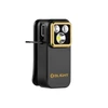Olight Oclip Pro negro y oro frontal, con luz de trabajo recargable para uso diario.