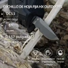 Cuchillo táctico de hoja fija HX Outdoors en acero DC53 cortando madera para supervivencia en exteriores