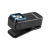 Olight Oclip Pro negro, vista angular, lámpara recargable, uso portátil y manos libres