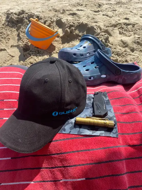 Mis Olight de viaje a la playa