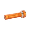 Linterna recargable Olight Prowess naranja de alta potencia con textura antideslizante sobre fondo blanco