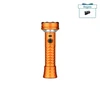 Linterna recargable Olight naranja de alta potencia con textura antideslizante y regalo de accesorio de camping