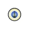 Cabezal de linterna LED potente con lente central azul y anillo de múltiples diodos emisores de luz blanca
