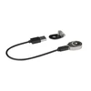 Cargador magnético USB con cable, para recargar dispositivos electrónicos.