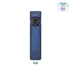 Linterna Olight Arkfeld Ultra azul vista frontal con luz UV y láser para uso diario EDC y aventura libre