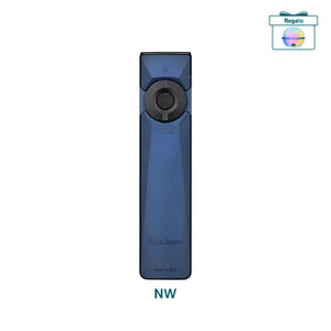 Linterna Olight Arkfeld Ultra azul vista frontal con luz UV y láser para uso diario EDC y aventura libre