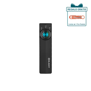 Olight ArkPro Ultra linterna negra, vista frontal para iluminación versátil con múltiples modos, incluye regalo gratis.