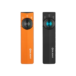 Olight ArkPro Ultra linterna negra, vista frontal con dial de control para iluminación versátil y uso diario