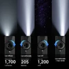 Olight ArkPro Ultra vista frontal, con luz difusa, enfocada, UV y haz verde para uso multipropósito.