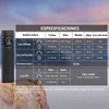 Olight linterna ArkPro Ultra negra en roca con especificaciones de luz difusa y enfocada para exteriores.