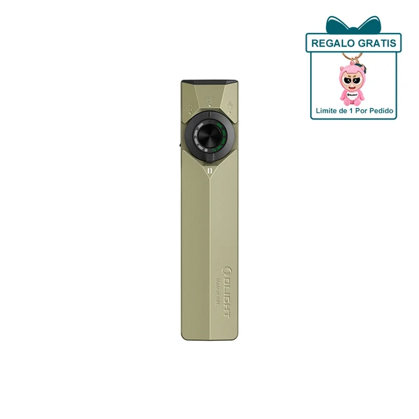 Olight ArkPro Lite de color verde oliva con botón giratorio para iluminación versátil al aire libre
