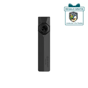 Olight ArkPro Ultra negro, vista frontal, luz UV para uso en exteriores o inspección.