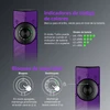 Indicadores de batería y bloqueo de seguridad de linterna táctica recargable con botones ilustrados