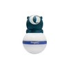 Esfera de limpieza facial Sphere, blanca, con tapa verde azulado.