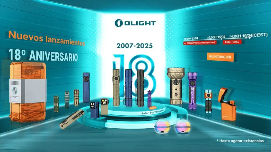 Ilumina Tus Aventuras: La Colección Especial por Olight18º Aniversario