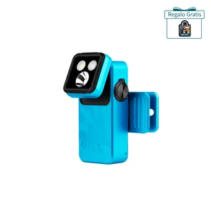 Linterna de clip Olight Oclip 2 Pro azul con cabezal ajustable y luces LED de alta potencia para camping y senderismo