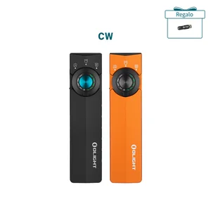 Olight ArkPro Ultra linterna negra, vista frontal con dial de control para iluminación versátil y uso diario