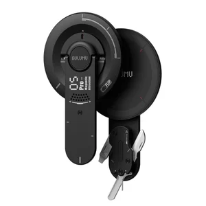 Soporte magnético para teléfono Aulumu G05 Pro negro con multiherramienta plegable integrada