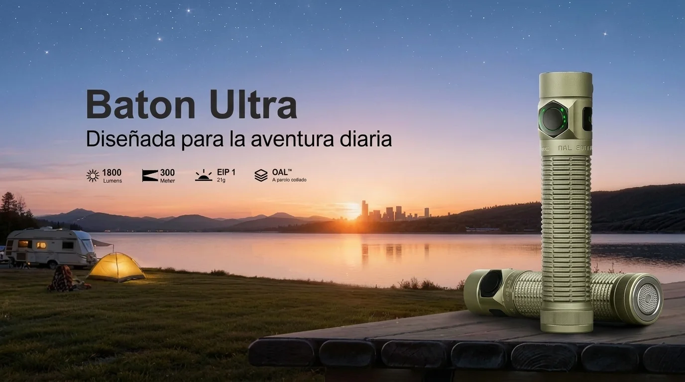Reseña Olight Baton Ultra: 1800 Lúmenes de Alto Rendimiento en Tamaño Ultracompacto