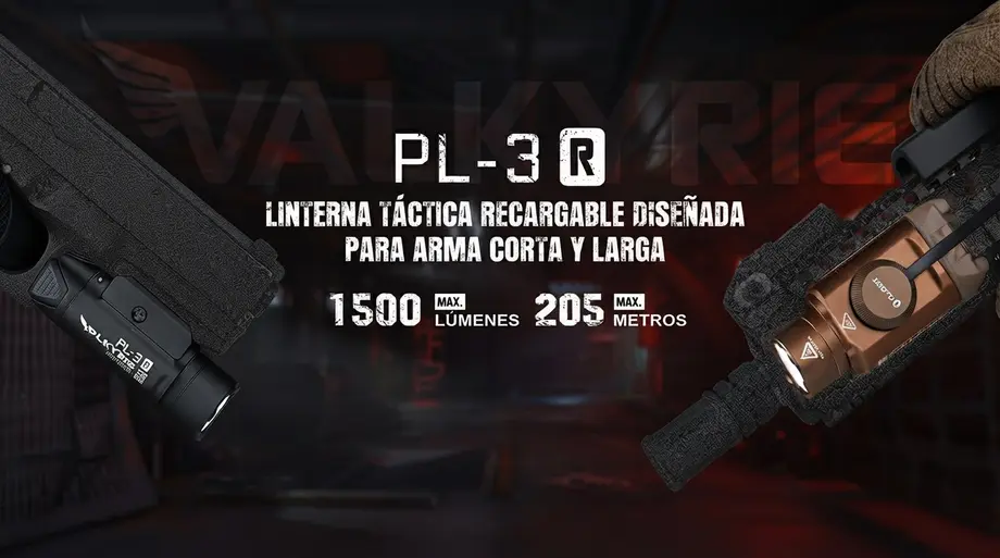 Reseña Olight PL-3R Valkyrie: Luz Táctica Recargable de 1500 lm para Riel Picatinny