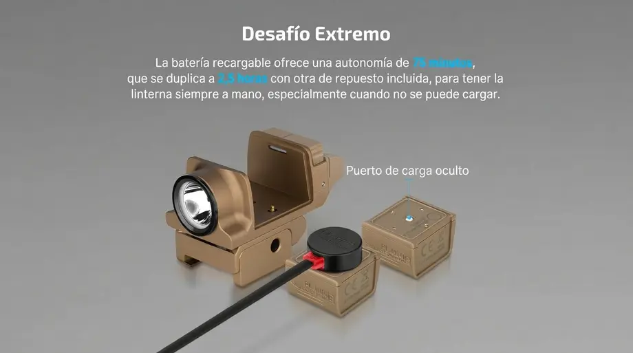 Reseña Olight PL-MINI 3 Valkyrie: Luz Compacta para Pistola de 600 lm con Batería Extraíble