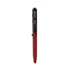 Bolígrafo Olight Open 3 rojo y negro con linterna LED integrada y clip de bolsillo para uso diario y escritura manual