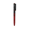 Bolígrafo Olight Open 3 rojo y negro con linterna LED integrada y clip de bolsillo para uso diario y EDC