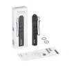 Linterna Olight I3T 2 EOS negra con interruptor de cola, diseño delgado y clip de bolsillo para uso diario