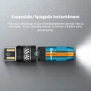 Linterna Olight con encendido/apagado instantáneo para luz inmediata, sin necesidad de buscar el botón.