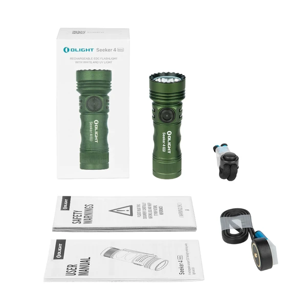 Linterna EDC con luz blanca y uv Olight Seeker 4 Mini - Olight España