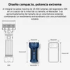 Comparativa de tamaño de linterna Olight Marauder 3 con modelo X9R y un smartphone estándar.