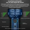 Linterna Olight Marauder 3 con dial giratorio e indicadores de nivel de brillo y batería mediante detección táctil