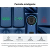 Pantalla inteligente con indicadores de tiempo de funcionamiento, carga, luz de luna y alta temperatura de dispositivo azul