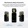 Linterna Olight Oclip 2 Ultra verde con base de carga portátil de 1000 mAh para mayor autonomía en acampadas y uso diario