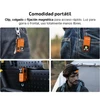 Linterna Olight Oclip naranja con banda frontal y fijación magnética manos libres para camping y uso diario