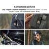 Banda de cabeza negra Olight Oclip con fijación magnética y manos libres para senderismo y reparación de coches
